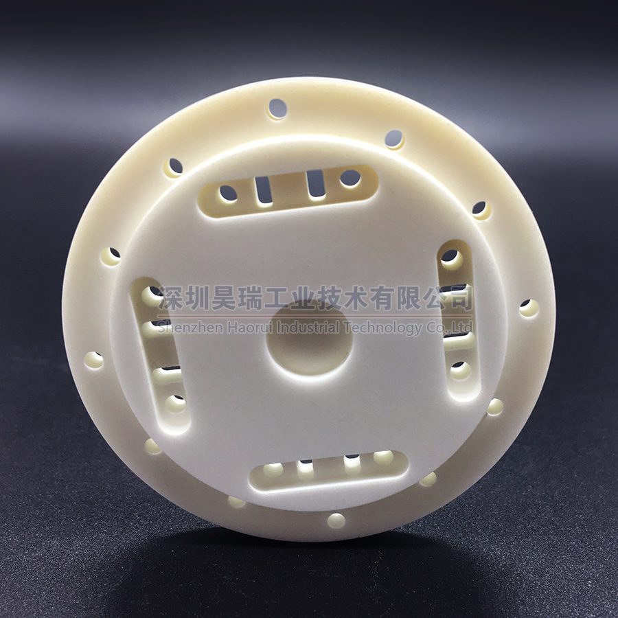Pieza de válvula de cerámica de alúmina de precisión Pieza estructural de cerámica industrial no estándar personalizada