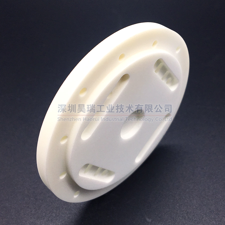 Pieza de válvula de cerámica de alúmina de precisión Pieza estructural de cerámica industrial no estándar personalizada