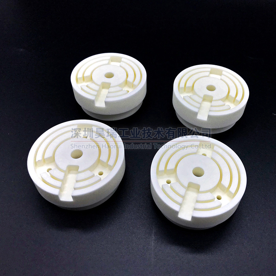 Disco de cerámica de base de cerámica de alúmina resistente al calor personalizado para pieza de cerámica técnica de calentador